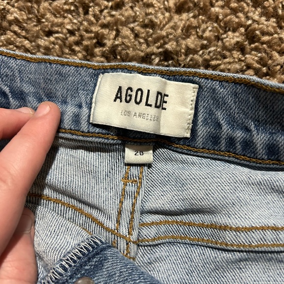 Agolde Nico High Rise Slim Jeans in Headlines Size 28 - Picture 13 of 16